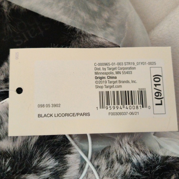 NWT Women's Paris Crossband Fur Slide Slippers - Stars Above - Picture 6 of 6